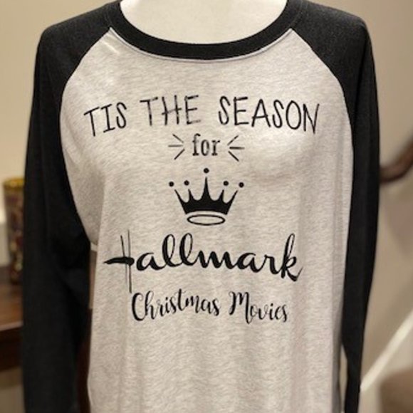 "It's the Season for Hallmark Christmas Movies" Tee Shirt - Picture 1 of 10